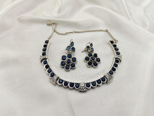 Zircon Stones Choker Set