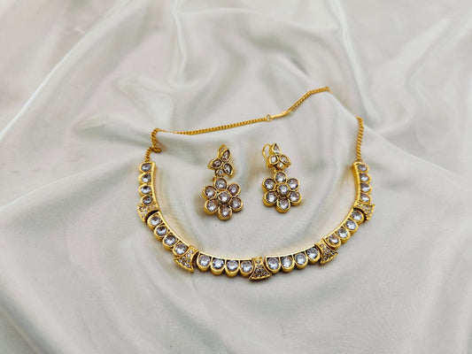 Zircon Stones Choker Set