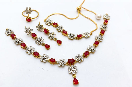 One Carat Real Stones Combo Set