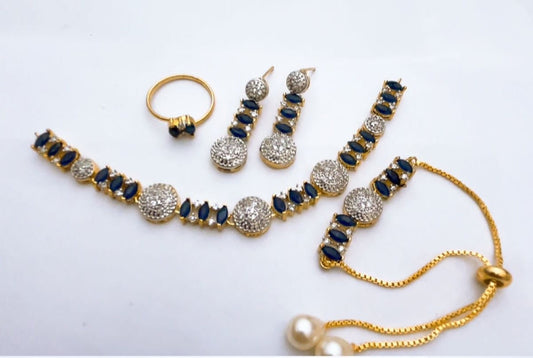 One Carat Real Stones Combo Set