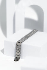 The Gunmetal Pave Chevron Men's Bracelet