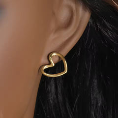 The Golden Heart Pendent Set