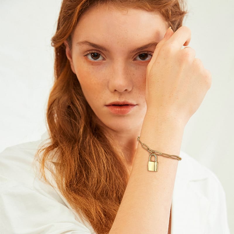 The Luxe Monogram & Pearl Station Bracelet