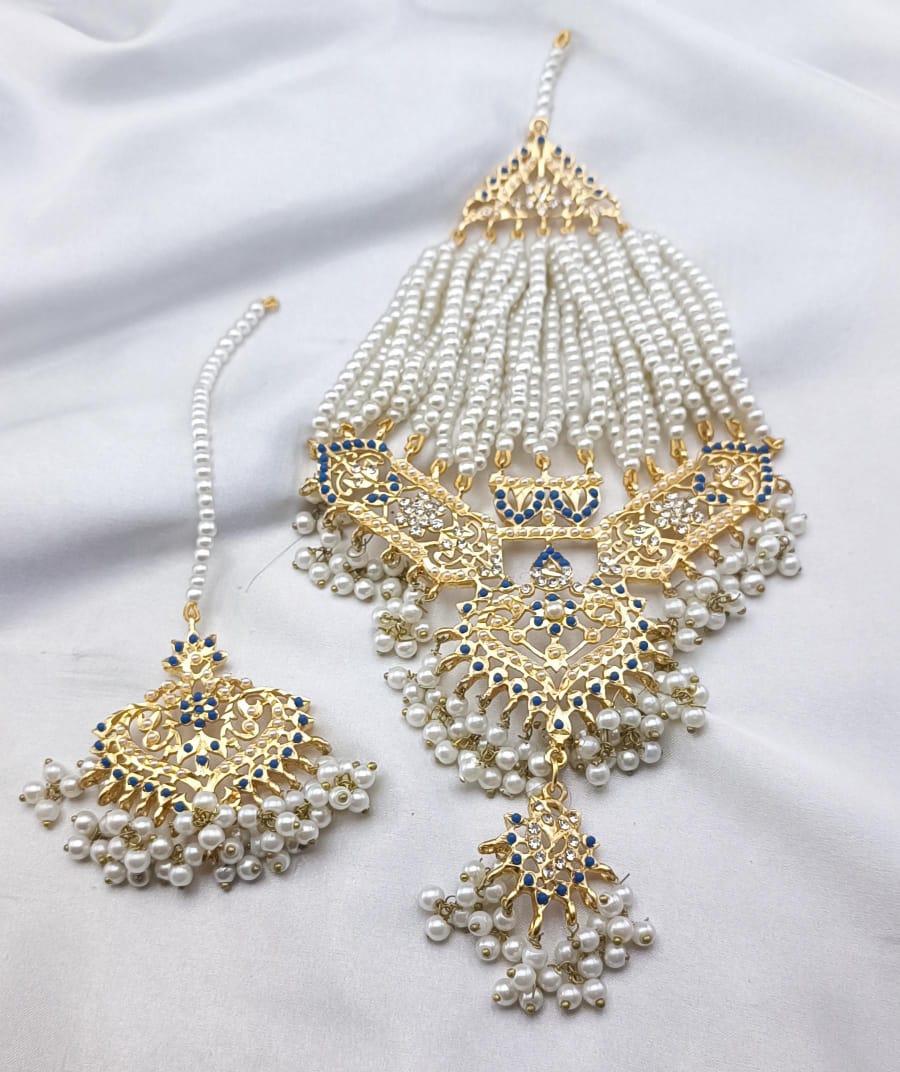 White Pearls Jhoomar Tika