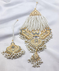 White Pearls Jhoomar Tika