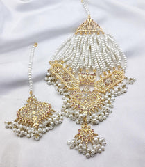 White Pearls Jhoomar Tika