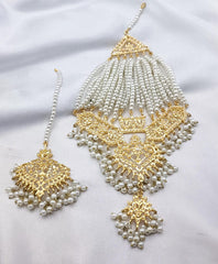 White Pearls Jhoomar Tika