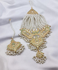 White Pearls Jhoomar Tika