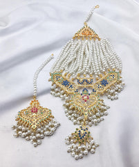White Pearls Jhoomar Tika