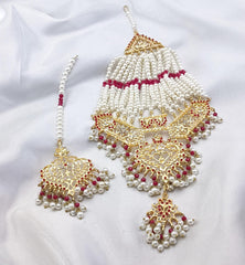 White Pearls Jhoomar Tika