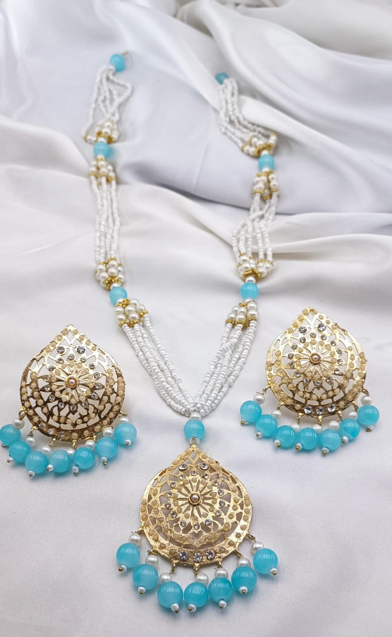 Mala Set White Pearls