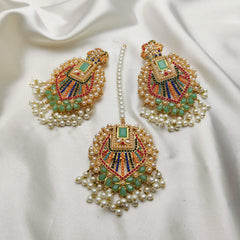 Elegant Tika & Earrings