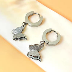 Fluttering Sparkle Huggie Earrings