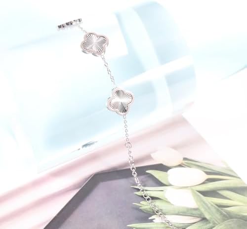Clover Silver Bracelet | Water Proof | Stainless Steel