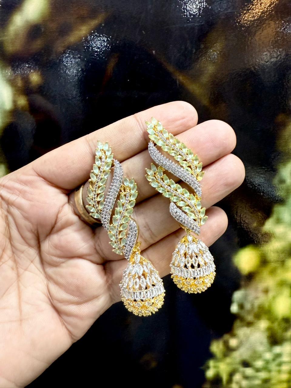 The Empress Collection: Ornate Meenakari & Pearl Jhumka Set