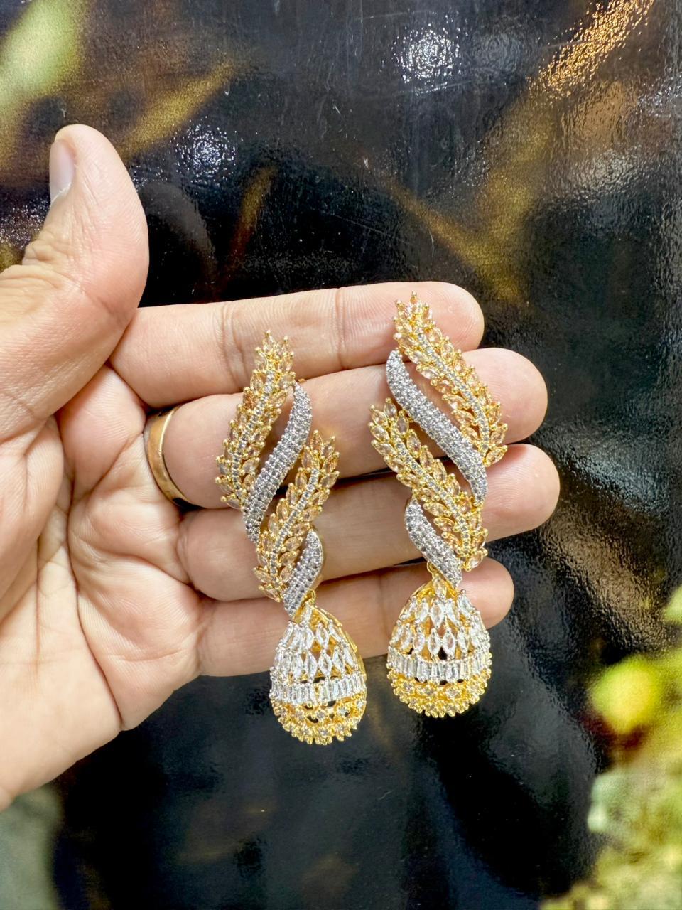 The Empress Collection: Ornate Meenakari & Pearl Jhumka Set