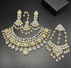 "Exquisite Kundan Bridal Jewelry Set – Timeless Elegance for Your Special Day"