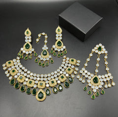 "Exquisite Kundan Bridal Jewelry Set – Timeless Elegance for Your Special Day"