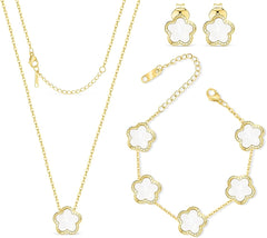 White Clover Jewellery Set