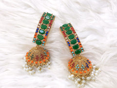Royal Pearl Jhumka Earrings – Ethnic Jewellery