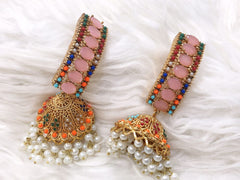 Royal Pearl Jhumka Earrings – Ethnic Jewellery