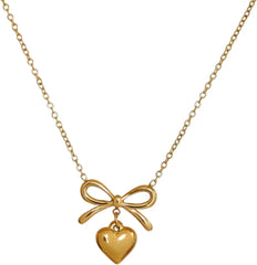 Classic Heart Charm Pendant Necklace – Stylish Everyday Jewelry