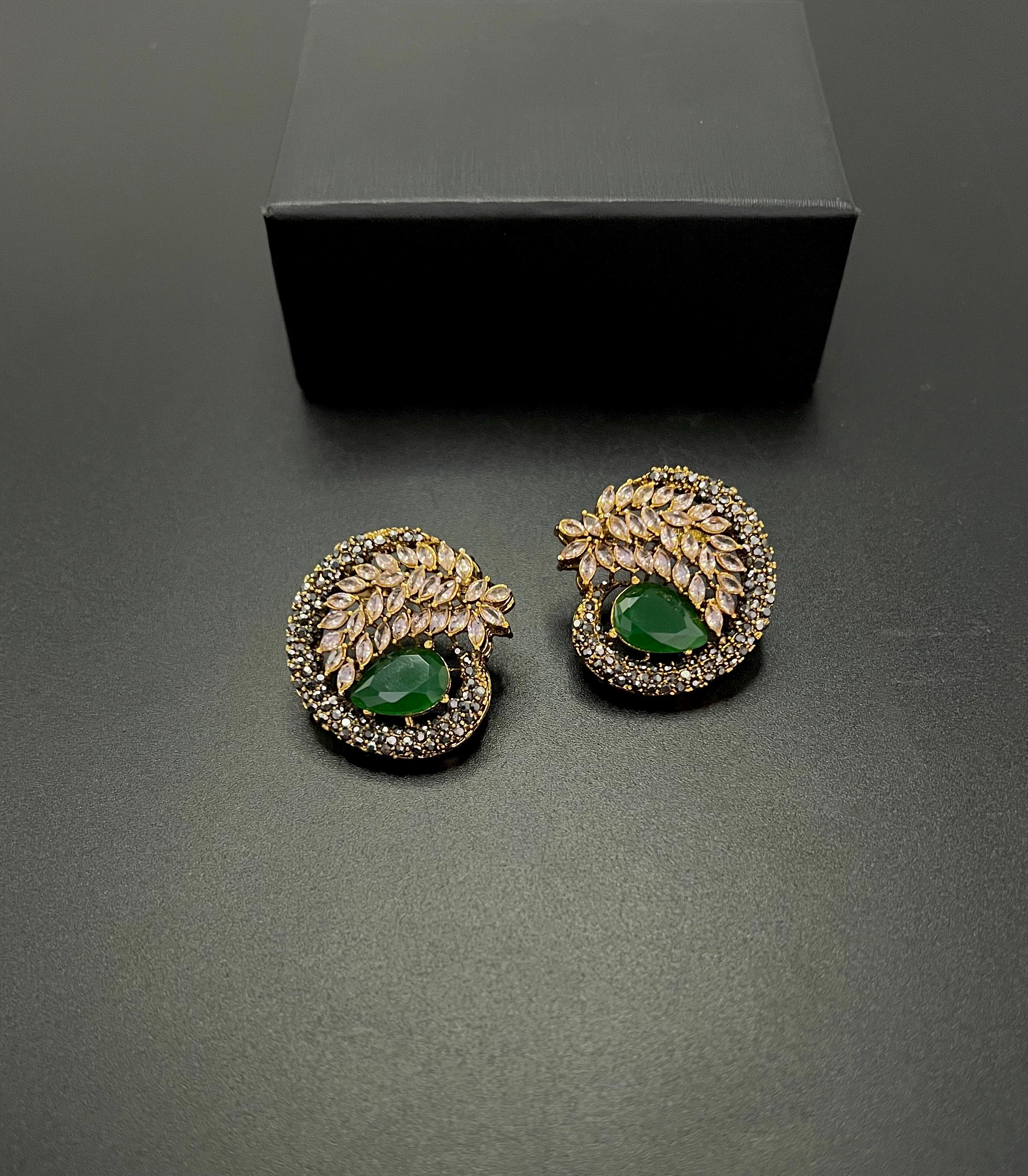 Luxury Leaf Design Statement Earrings