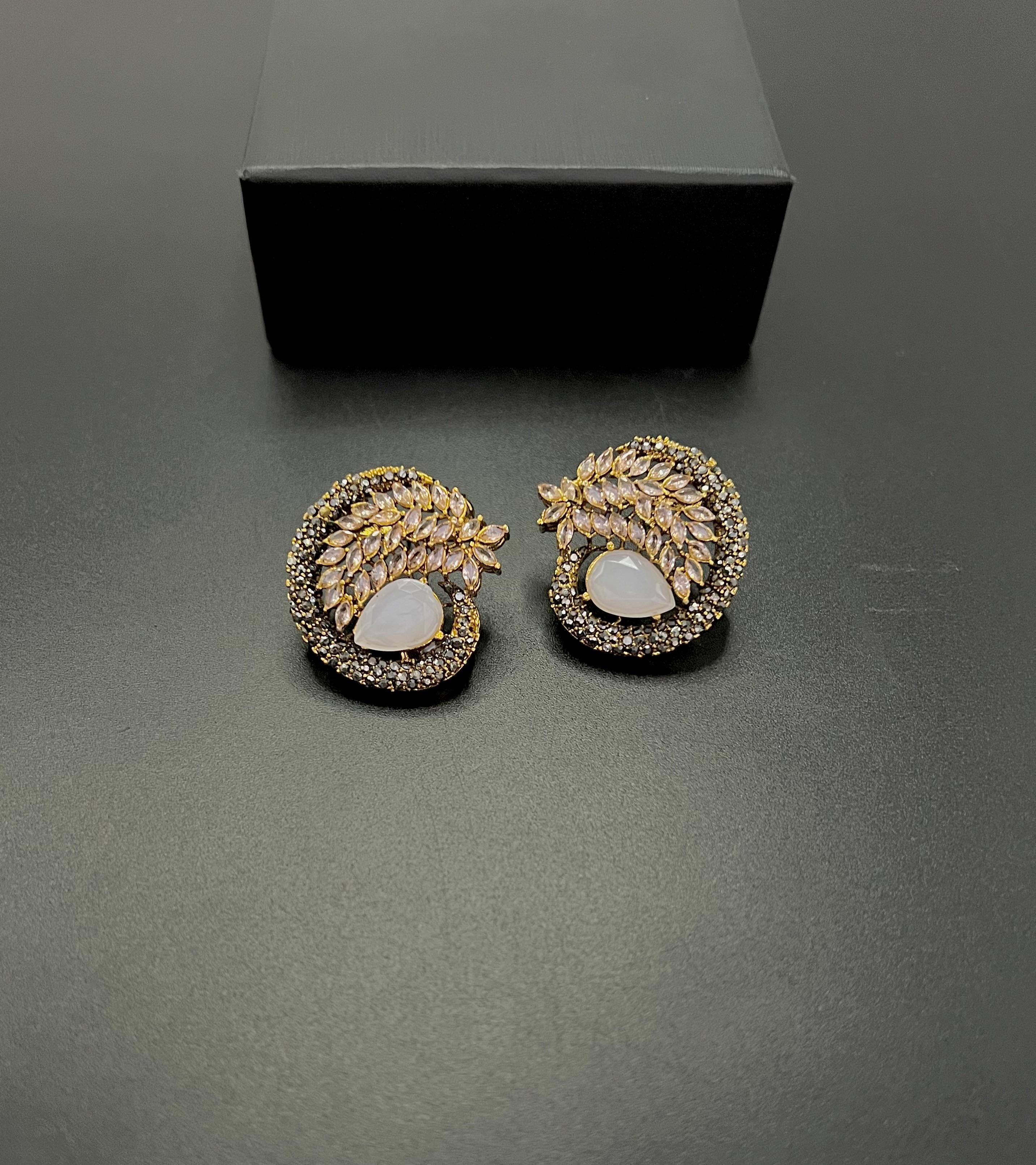 Luxury Leaf Design Statement Earrings