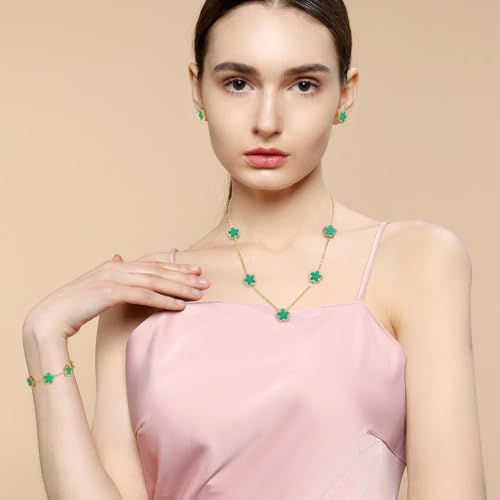 Green Clover Jewellery Set