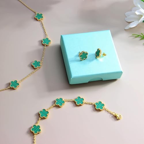 Green Clover Jewellery Set
