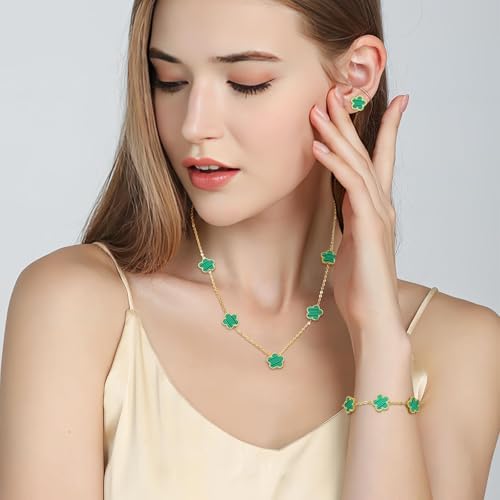 Green Clover Jewellery Set