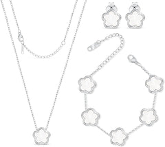 White Clover Jewellery Set
