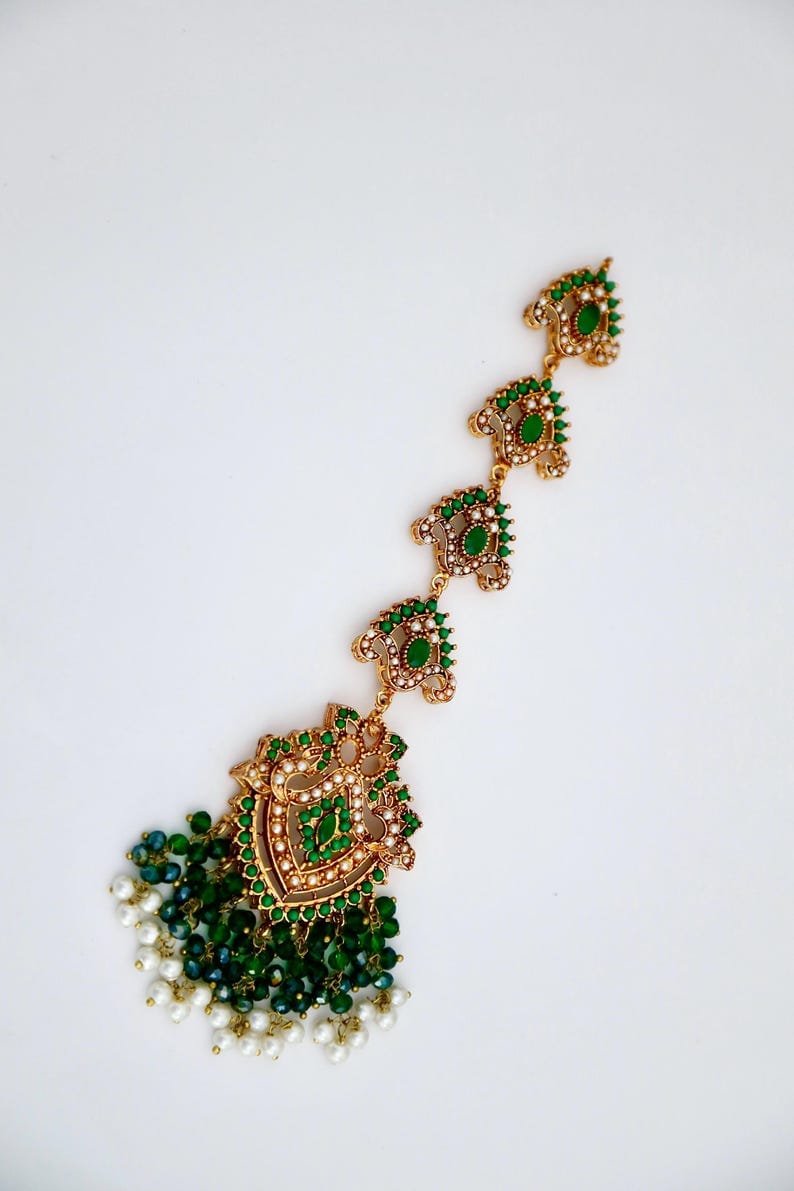 Royal Pearl Tikka & Jhumka Set – Elegant Ethnic Jewellery