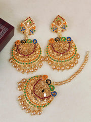 Elegant Party Tikka & Earrings