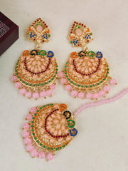Elegant Party Tikka & Earrings