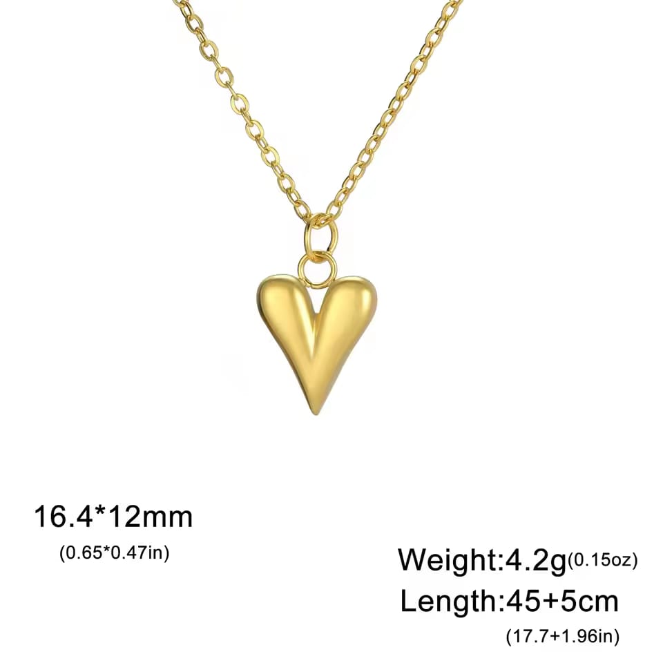 Minimal Heart Pendant Necklace – Elegant Daily Wear Jewelry