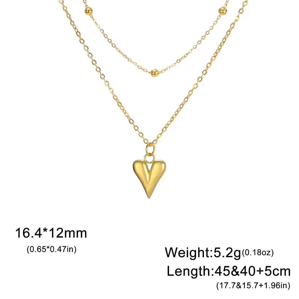 Minimal Heart Pendant Necklace – Elegant Daily Wear Jewelry