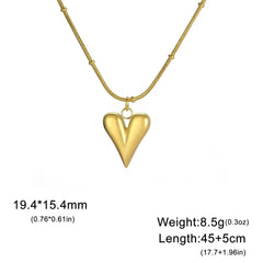 Minimal Heart Pendant Necklace – Elegant Daily Wear Jewelry