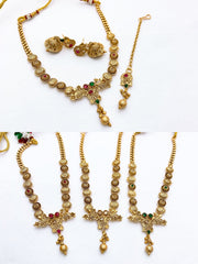 Rajwari Indian Neacklace Set in Real Stones