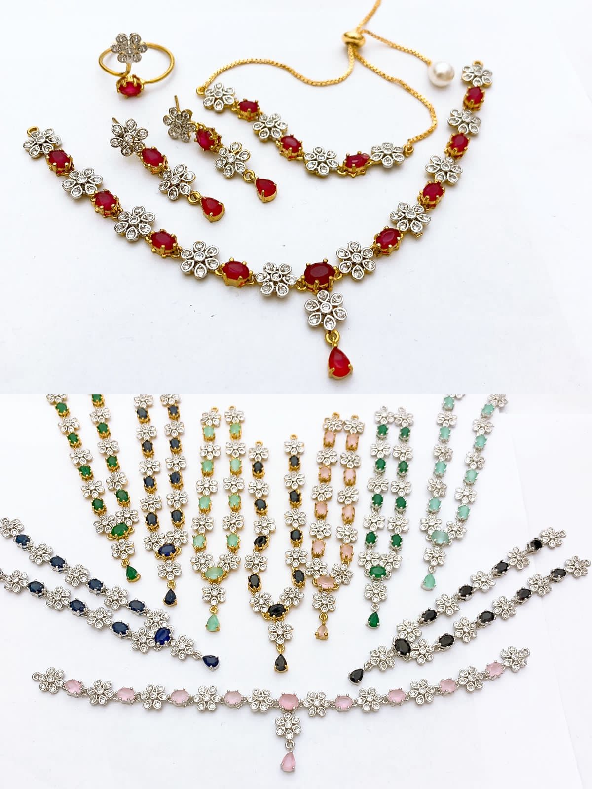 One Carat Real Stones Combo Set