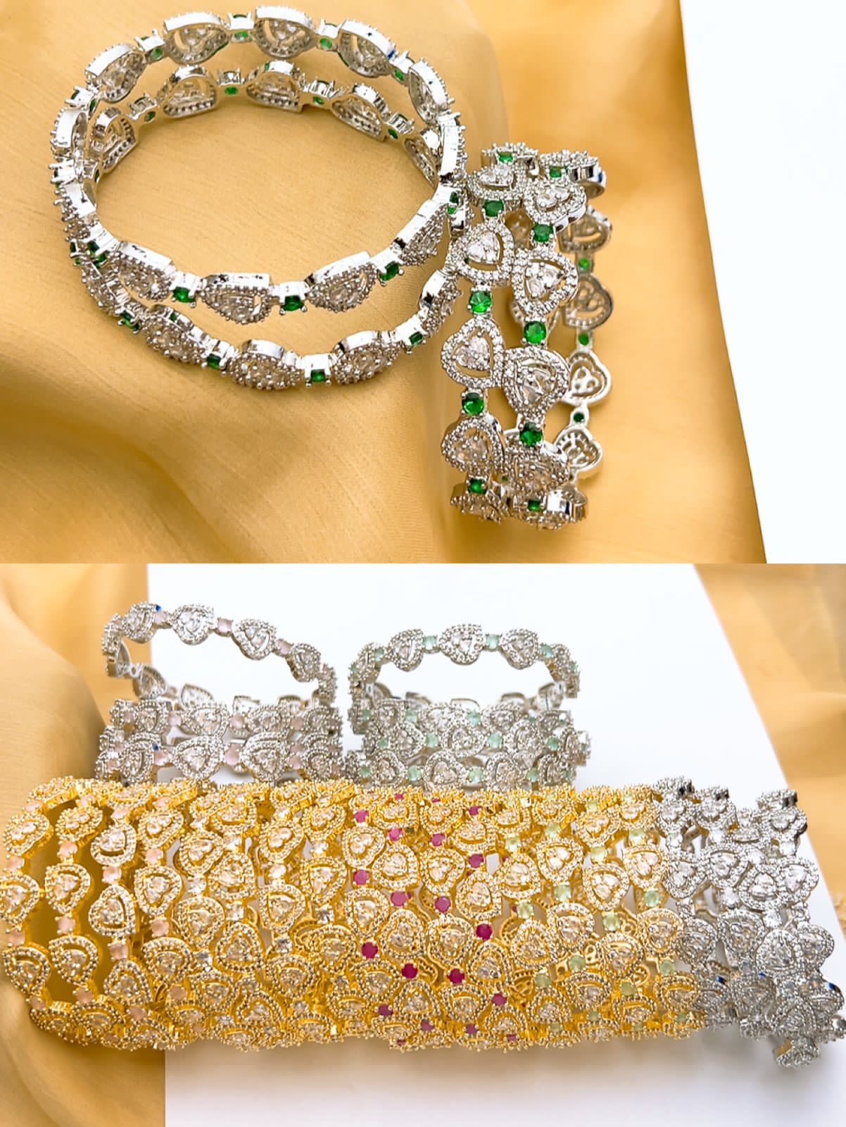 One Carat 4Pieces Bangles Set