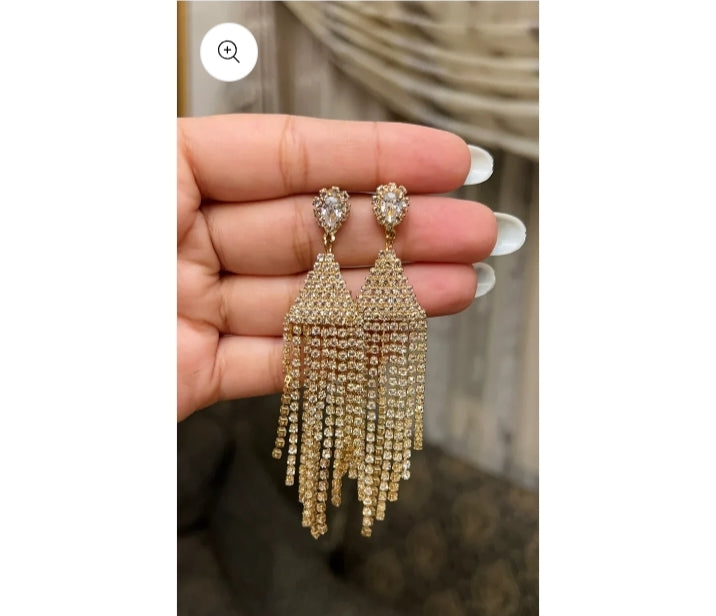 Stones Earrings Long