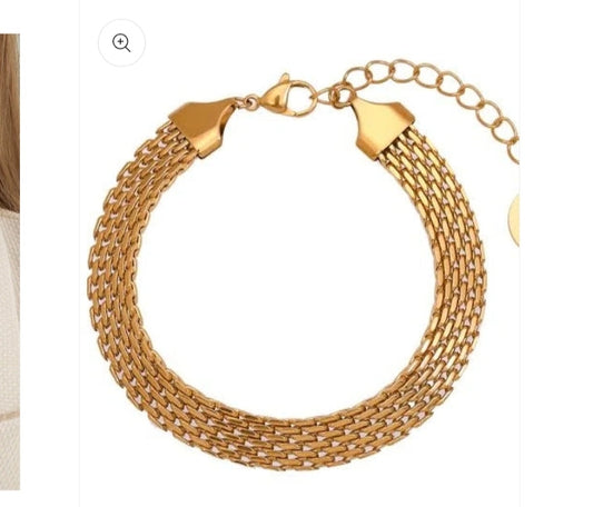 The Midas Mesh Chain Bracelet