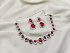 Zircon Stones Choker Set