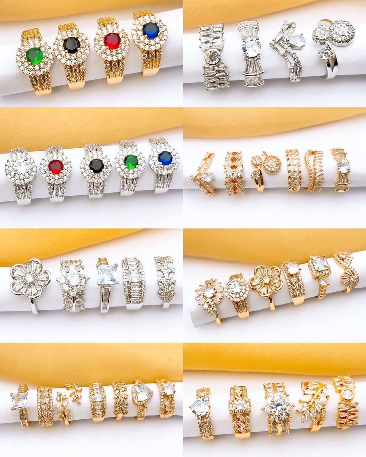 China Made Ring in Real Stones Fine Quality 1Piece