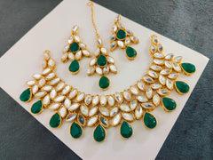 Sheesha Kundan Stones Party Set