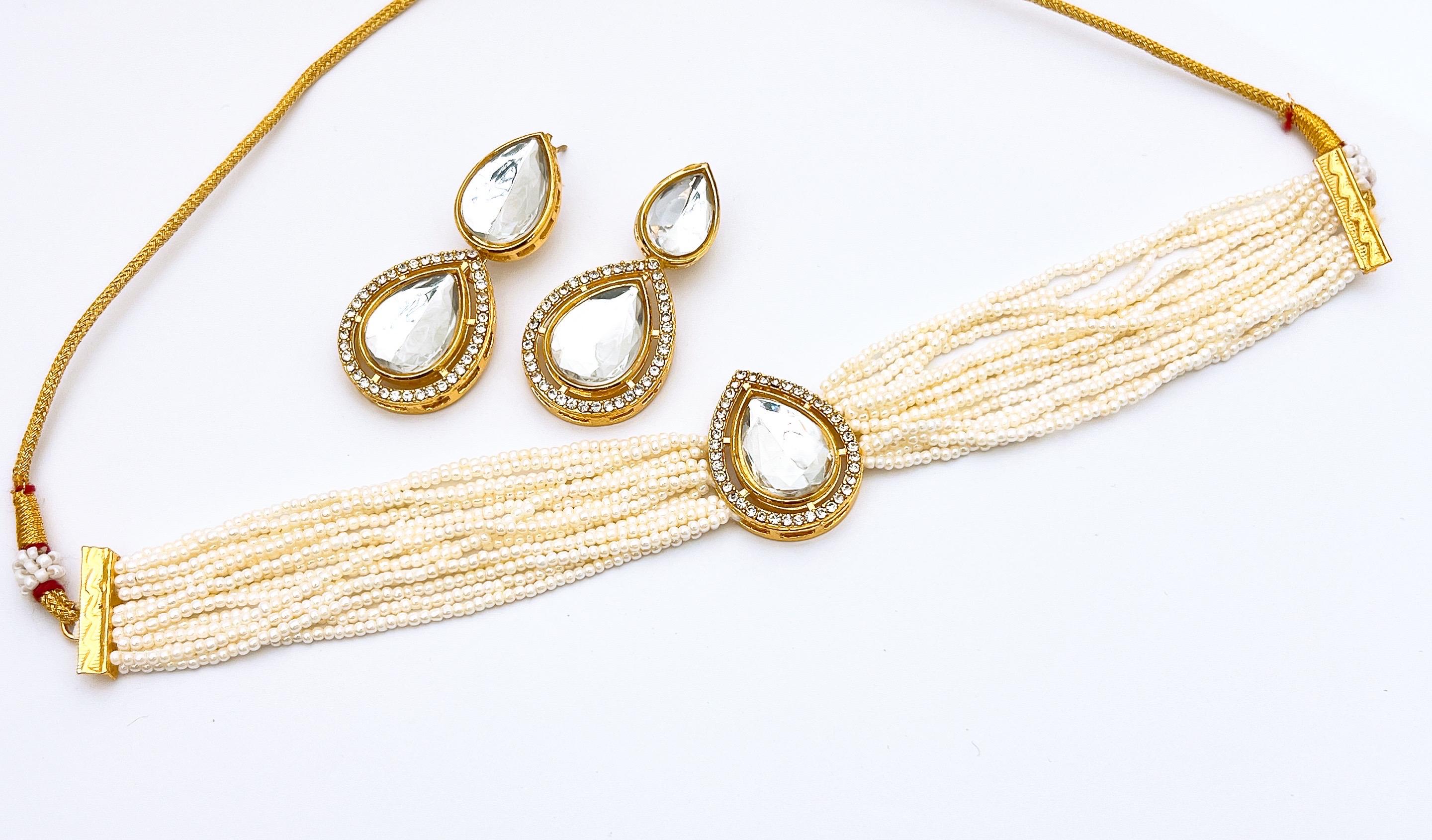 The Heritage Pearl & Polki Choker Set