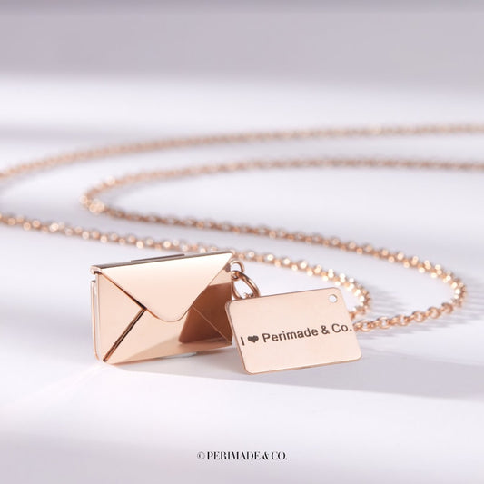Perimade Custom Love Letter Envelope Pendant – The Perfect Anniversary Gift