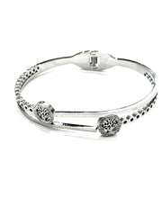 Stainless Steel Bangle Bracelet 6 Designs Silver Colour