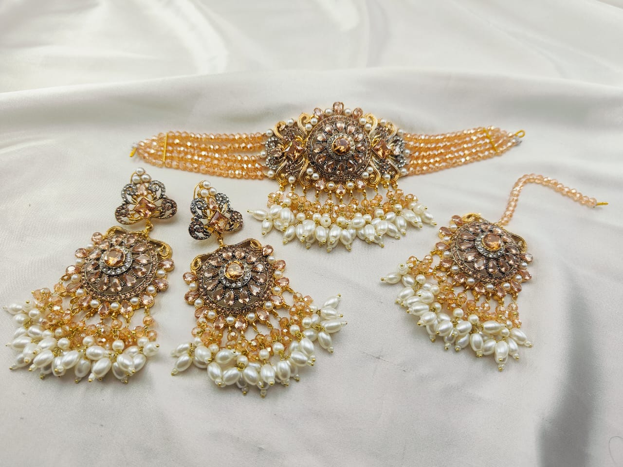 Real Stones Neacklace Set